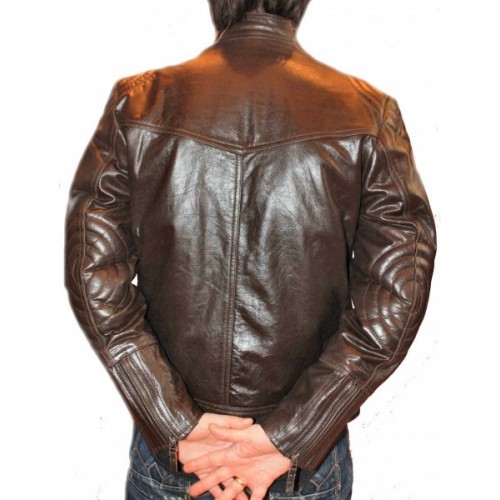Man leather jacket model Vick
