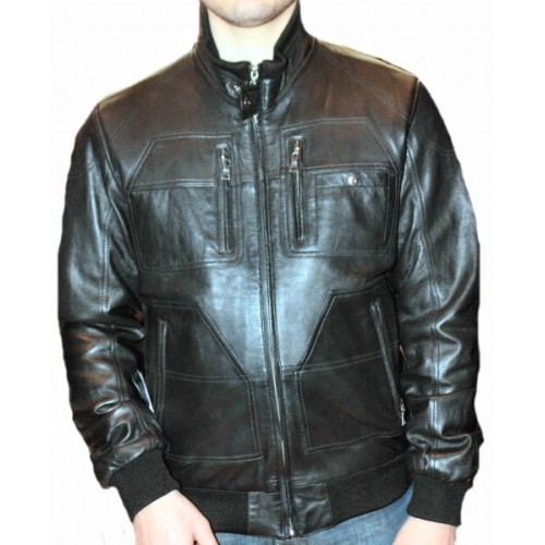 Man leather jacket model Teb