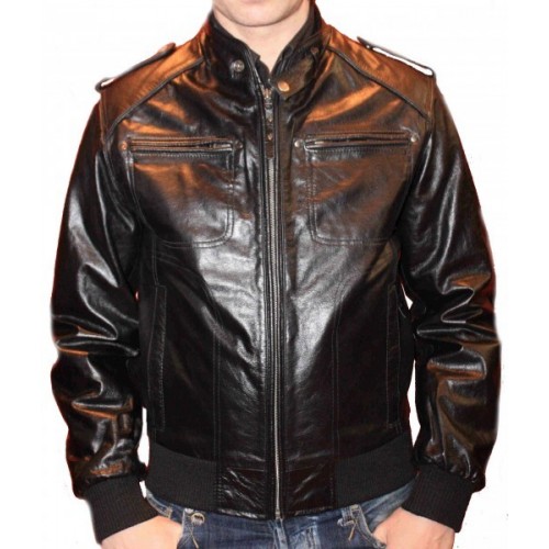 Man leather jacket model Roxy