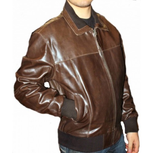 Man leather jacket model Ronaldo